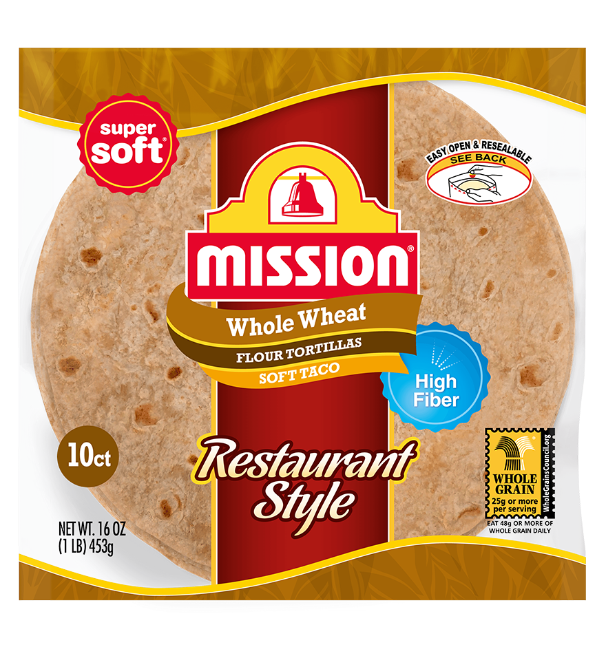 Soft Taco Restaurant Style Whole Wheat Tortillas Mission Foods