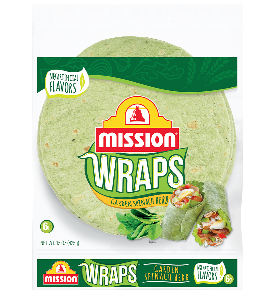 Garden Spinach Wraps Mission Foods