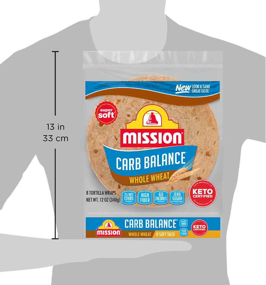 Carb Balance Soft Taco Whole Wheat Tortillas Mission Foods 7584